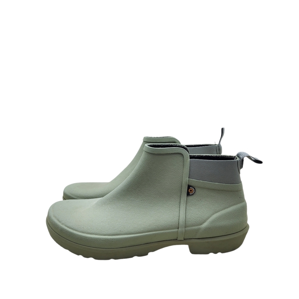 Bogs Kids Flora II Waterproof Low Garden Rain Boot Sage- 11